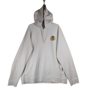 Lululemon Chicago Blackhawks Hoodie Pullover Sweatshirt Cream Men’s Size XXL